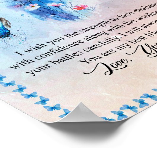 Grandtochter-Geschenk | Liebe Großmuttergruppe Poster (Ecke)