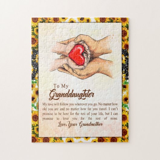 Grandtochter-Geschenk | Liebe Großmuttergruppe Puzzle (Vertikal)
