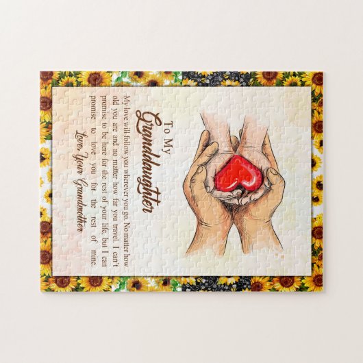 Grandtochter-Geschenk | Liebe Großmuttergruppe Puzzle (Horizontal)