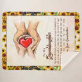 Grandtochter-Geschenk | Liebe Großmuttergruppe Sherpadecke (Vorderseite (Horizontal))