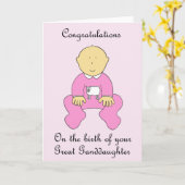 Grandtochter Glückwunsch Karte (Gelbe Blume)