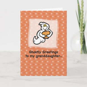 Grandtochter Halloween Niedlich Ghosting Karte