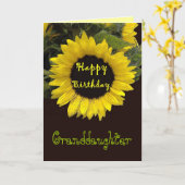 Grandtochter Happy Birthday fröhliche Sonnenblume Karte (Gelbe Blume)