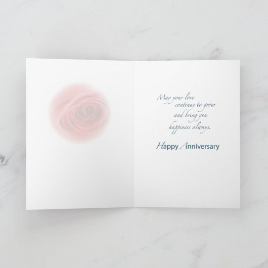 Grandtochter & Husband 1. Geburtstag Wineglass Karte (Innenseite)