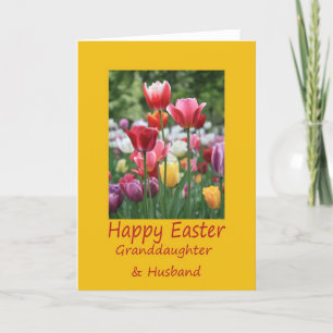 Grandtochter + Husband Happy Oaster Tulip Karte