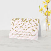 Grandtochter & Husband Hochzeitsgratulation Karte (Gelbe Blume)