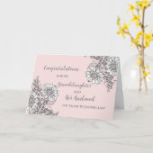 Grandtochter & Husband Hochzeitsgratulation Karte (Gelbe Blume)