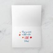 Grandtochter Liebe Valentine Kitten Yellow Daisies Karte (Innenseite)