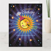 Grandtochter-Niedliche Geburtstag Dankeskarte (Vorderseite)