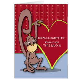 Grandtochter Niedlicher Affe am Valentinstag