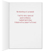 Grandtochter Niedlicher Affe am Valentinstag (Innen (Rechts))