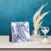 Grandtochter Poem Plaque - Blue Silk Design Fotoplatte (InSitu)