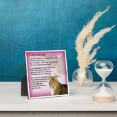 Grandtochter Poem Plaque - Cat Design Fotoplatte (InSitu)