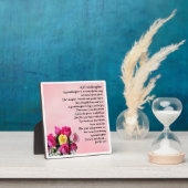 Grandtochter Poem Plaque - Rose Design Fotoplatte (InSitu)