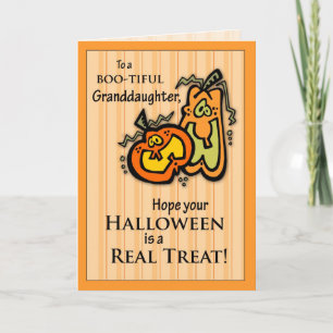 Grandtochter Pumpkins Halloween Karte