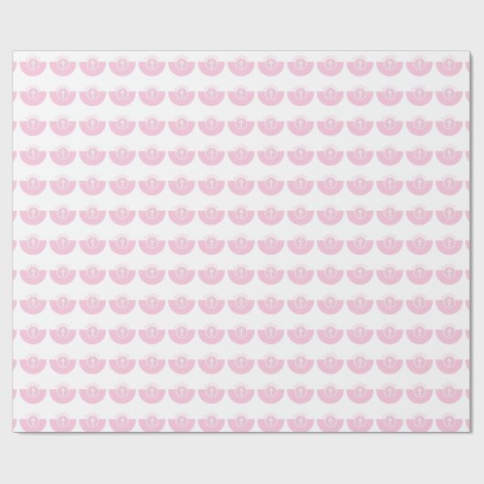 Grandtochter Taufe Herzlichen Glückwunsch Pink Chi Geschenkpapier (Flach)