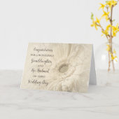 Grandtochter und ihr Ehemann gratulieren Karte (Gelbe Blume)