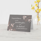 Grandtochter und ihr Ehemann gratulieren Karte (Gelbe Blume)