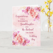 Grandtochter und ihr Ehemann gratulieren Karte (Gelbe Blume)