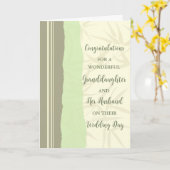 Grandtochter und ihr Ehemann gratulieren Karte (Gelbe Blume)