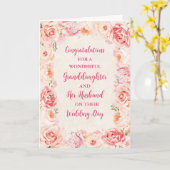 Grandtochter und ihr Ehemann gratulieren Karte (Gelbe Blume)