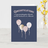 Grandtochter Verlobung Glückwunschkarte Karte (Gelbe Blume)