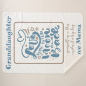 Grandtochter zum Mond und zurück Liebe Mema Sherpadecke (Vorderseite (Horizontal))