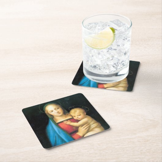 Granduca Madonna, Raphael Rechteckiger Pappuntersetzer (Vor Ort)