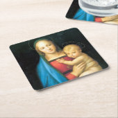 Granduca Madonna, Raphael Rechteckiger Pappuntersetzer (angewinkelt)
