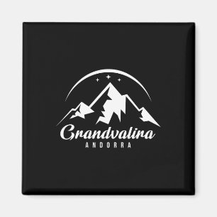 Grandvalira Andorra Skigebiet Snowboarden Magnet