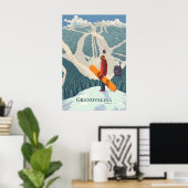 Grandvalira Andorra Snowboarding Travel Poster (Heimbüro)