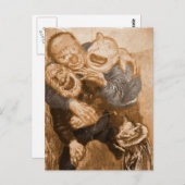 Grandvater Trolles lachen Postkarte (Vorne/Hinten)