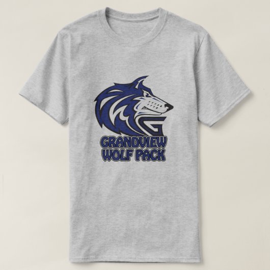 Grandview High School Wolf Pack T T-Shirt (Design vorne)