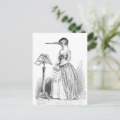 Grandville Anthropomorphe Vogelpostkarte Postkarte (Stehend Vorderseite)