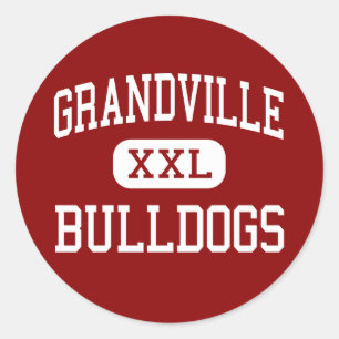 Grandville - Bulldoggen - hoch - Grandville Runder Aufkleber