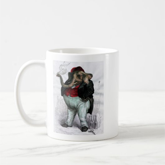 Grandville Sheeple Zendula Elephant Coffee Tasse (Links)