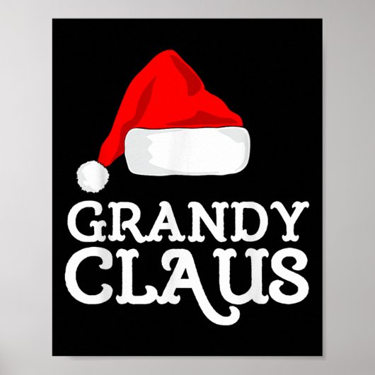 Grandy Claus Weihnachten Weihnachten - Hat Pajama Poster (Vorne)