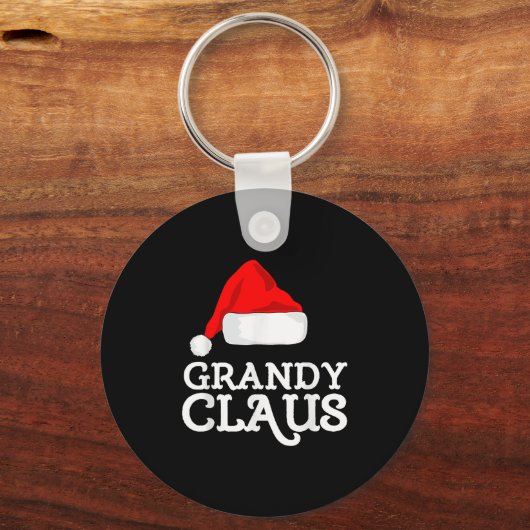 Grandy Claus Weihnachten Weihnachten - Hat Pajama Schlüsselanhänger (Vorderseite)