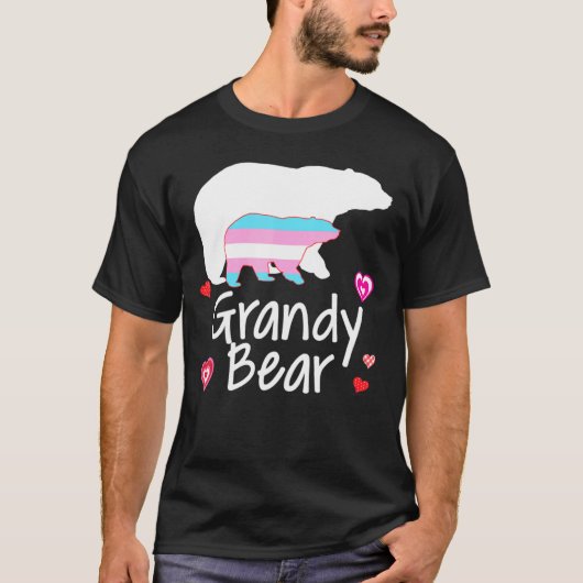 Grandy Lgbt Bear Transgender Rainbow Lgbt Lesb T-Shirt (Vorderseite)