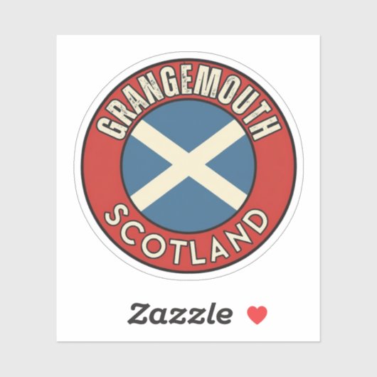 Grangemouth, Schottland Aufkleber (Blatt)