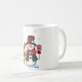 Grangran Snowman Candy Cane Weihnachten Weihnachte Kaffeetasse (VorderseiteRechts)