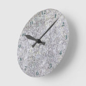 Granit Black Runde Wanduhr (Winkel)