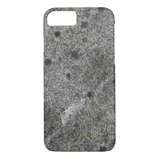 Granit-Felsen-Grau mit grünem Moos Case-Mate iPhone Hülle (Rückseite)