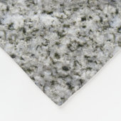 Granit-Felsen-Weiß Fleecedecke (Ecke)
