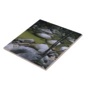 Granit-Flusssteine im Fluss Fliese (Seite)