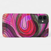 Granit-Granit-Granit-Granit-Doodle mit schwarzen L Case-Mate iPhone Hülle (Rückseite (Horizontal))