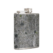 Granit-Grau mit grünem Moos Flachmann (Rechts)