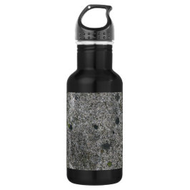 Granit-Grau mit Text Edelstahlflasche