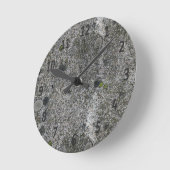 Granit-graue schwarze Stellen Runde Wanduhr (Winkel)