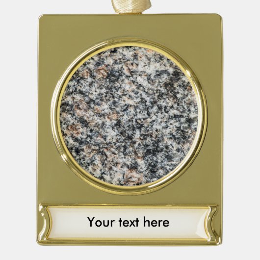 Granit - Hard Rock Banner-Ornament Gold (Vorderseite)